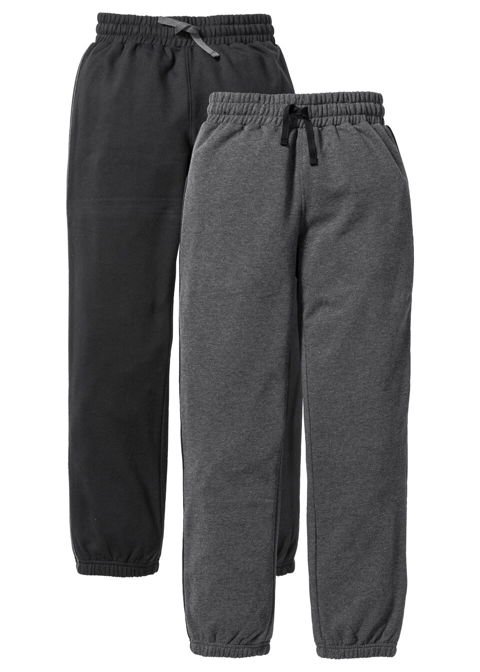 

Брюки из трикотажа для мальчика (2 шт, Черный + антрацитовый меланж