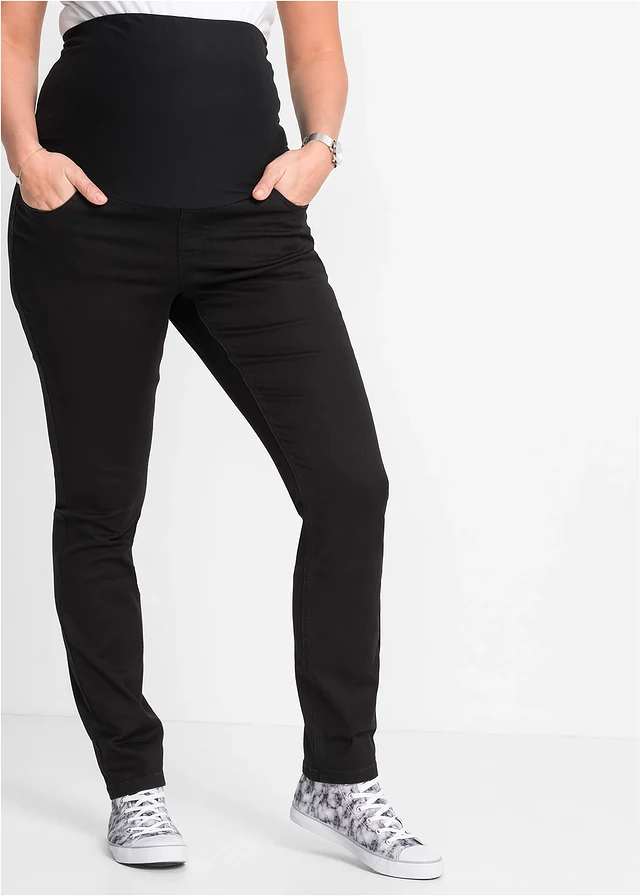 Jegging de grossesse extensible, skinny, Couleur: noir