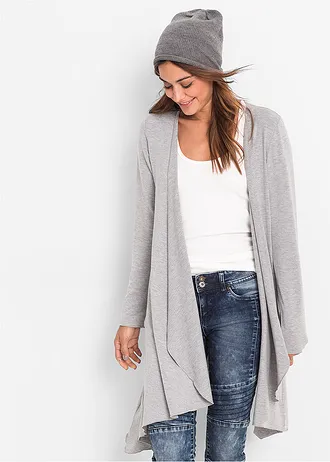 Shirtvest in een viscosemix • lichtgrijs gemêleerd • bonprix online shop