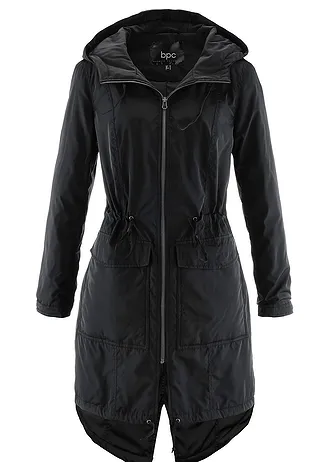 Lehký vatovaný kabát s tunýlkem • černá • bonprix obchod