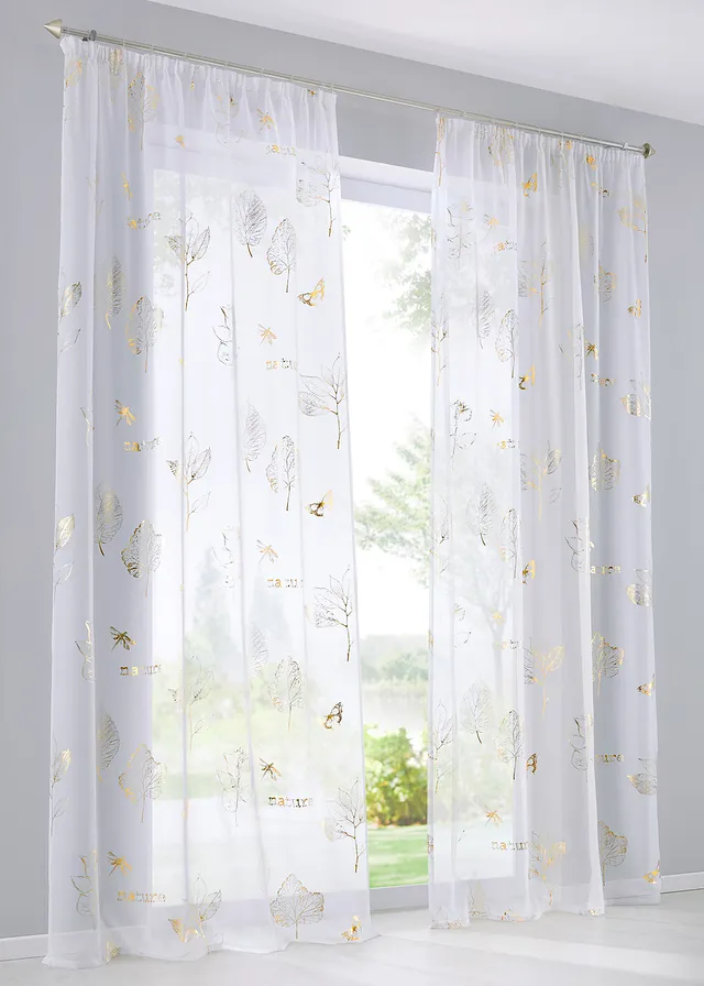 Záclona s lesklou potlačou (1 ks) Záclona s lesklou potlačou (1 ks)