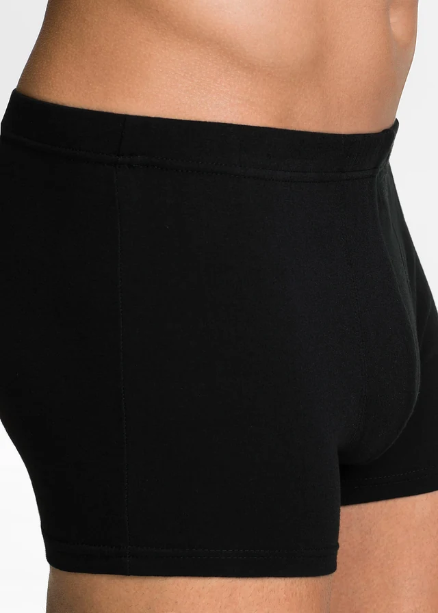 Strakke boxer met katoen (set van 3), Kleur: zwart