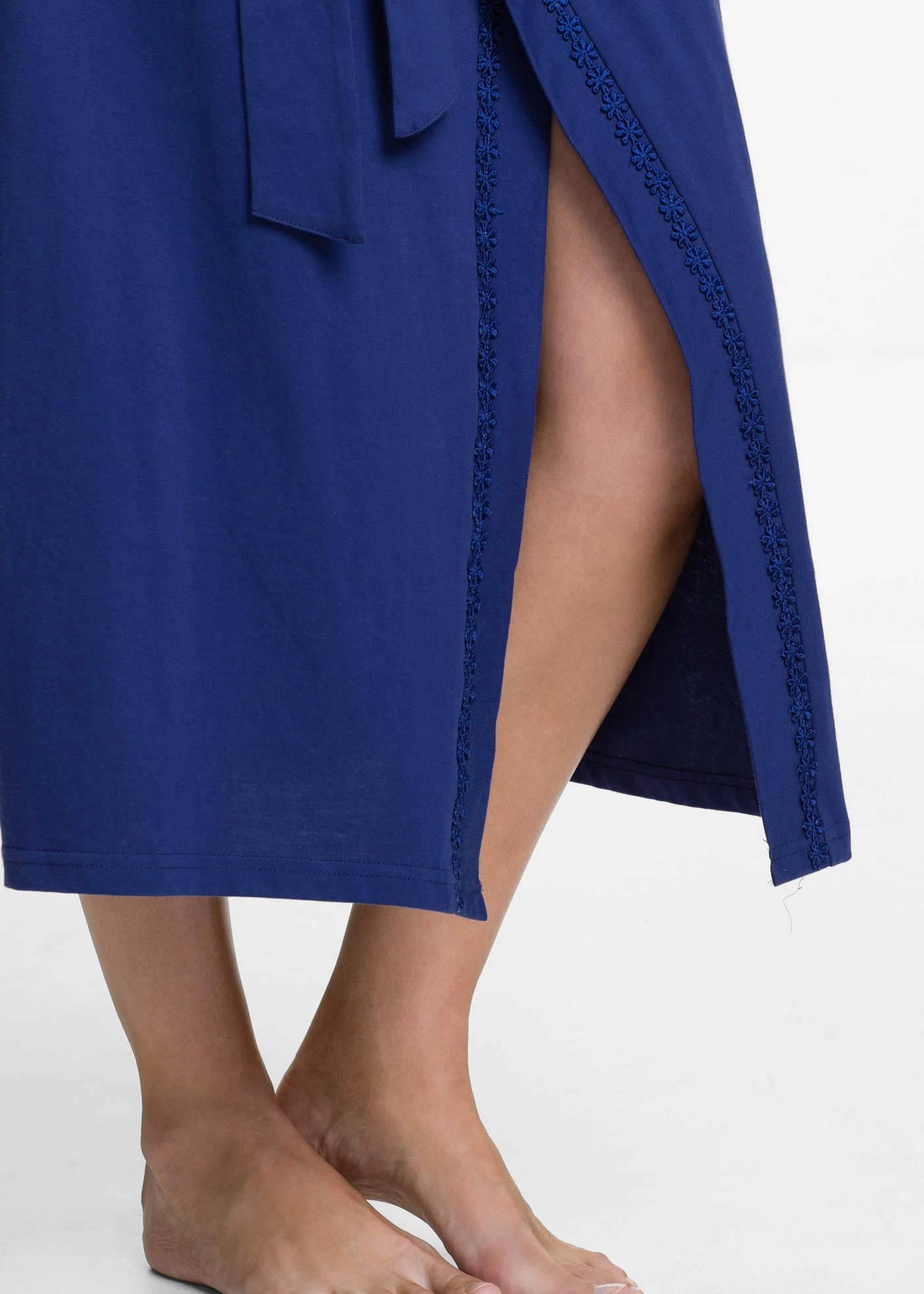 Szlafrok z dżerseju • kobaltowy • sklep bonprix