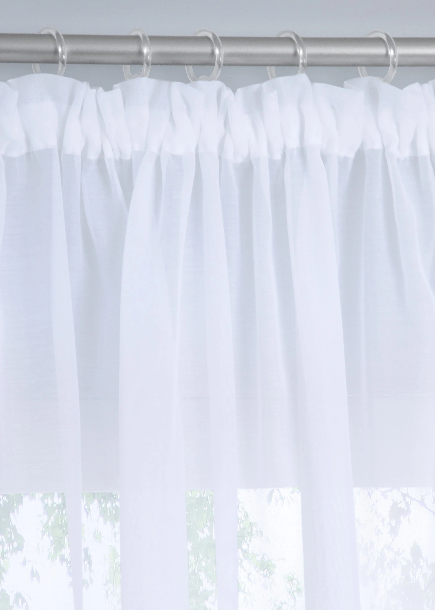 Voilage en fine batiste (1 pce) • blanc • Boutique bonprix