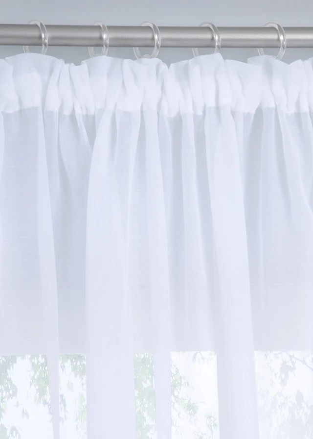Voilage en fine batiste (1 pce), Couleur: blanc
