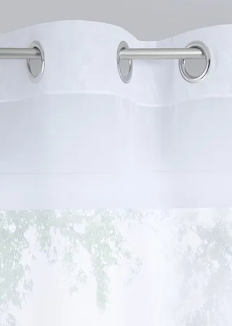 Voilage en batiste texturée (1 pce) • blanc • Boutique bonprix
