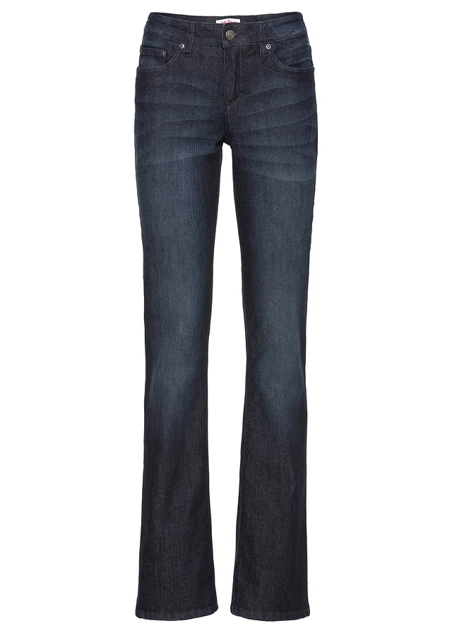 Jeansy o kroju bootcut, mid waist, ze stretchem