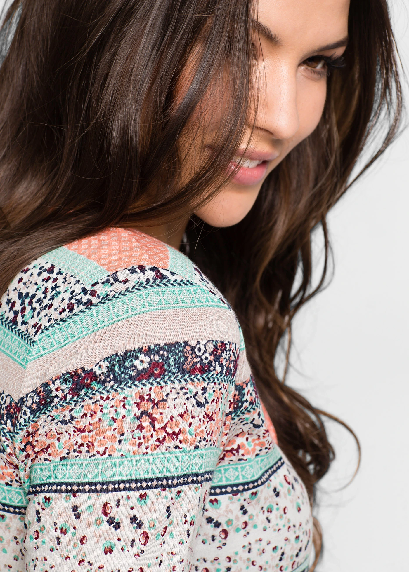 Tunika, długi rękaw • łososiowy • sklep bonprix