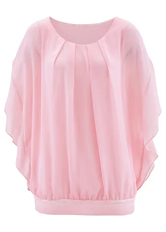 Blouse en mousseline • rose poudré • Boutique bonprix