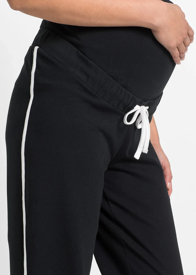 Jogging de grossesse avec du coton, droit • noir • product-page.page-title-suffix