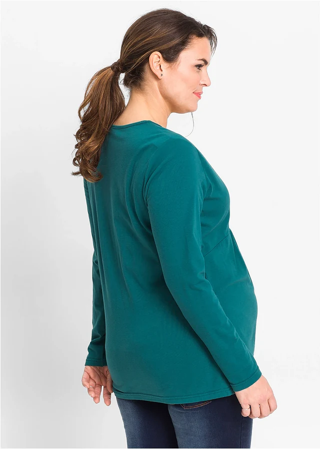 T-shirt de grossesse et d’allaitement, Couleur: pétrole