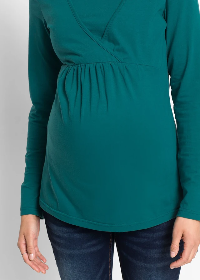 T-shirt de grossesse et d’allaitement • pétrole • product-page.page-title-suffix