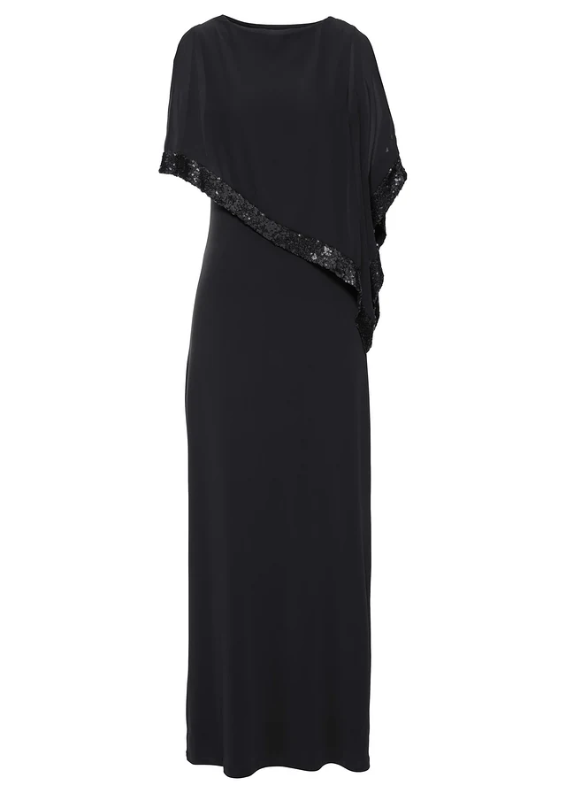 Jersey jurk met pailletten