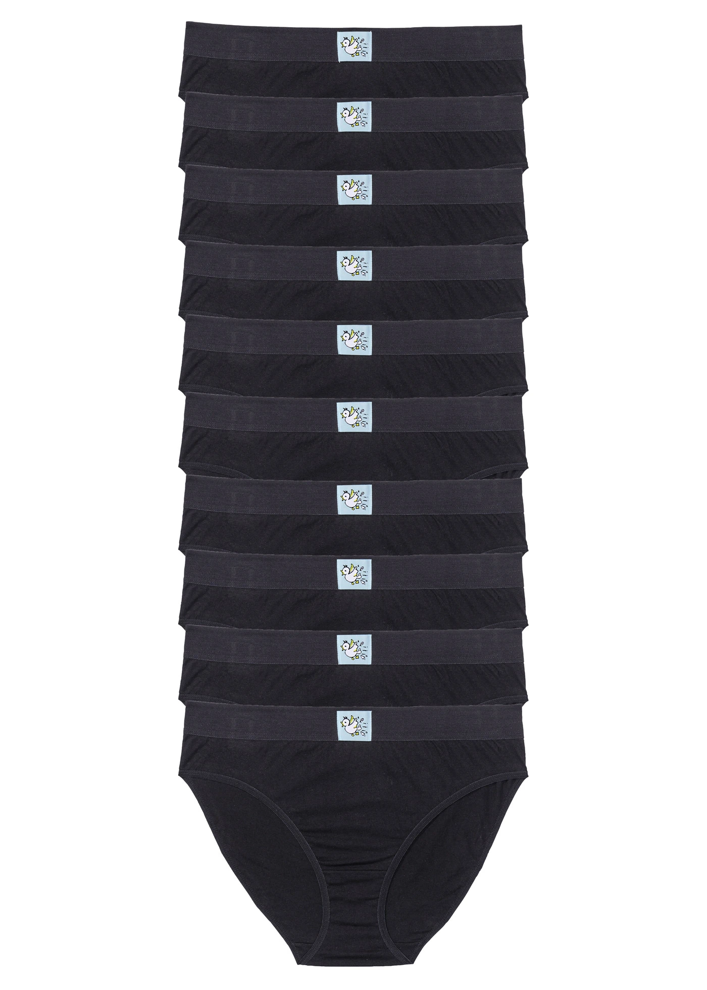 Slip met zacht katoen (set van 10) • zwart • bonprix online shop