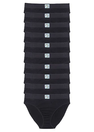 Slip (set van 10), Kleur: zwart