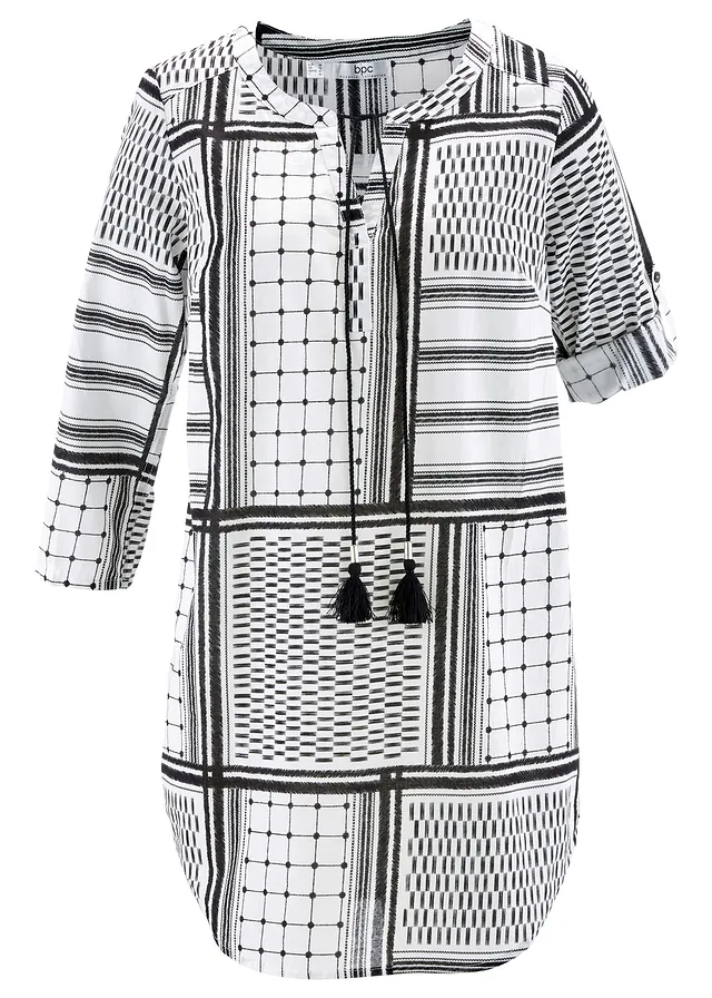 Dlhá tunika z čistej bavlny