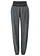 Pantalon sarouel effet froissé 100% coton, Couleur: noir/blanc graphique
