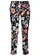 Pantalon 7/8 extensible, Couleur: noir floral