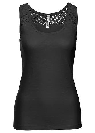 Débardeur en coton • noir • Boutique bonprix