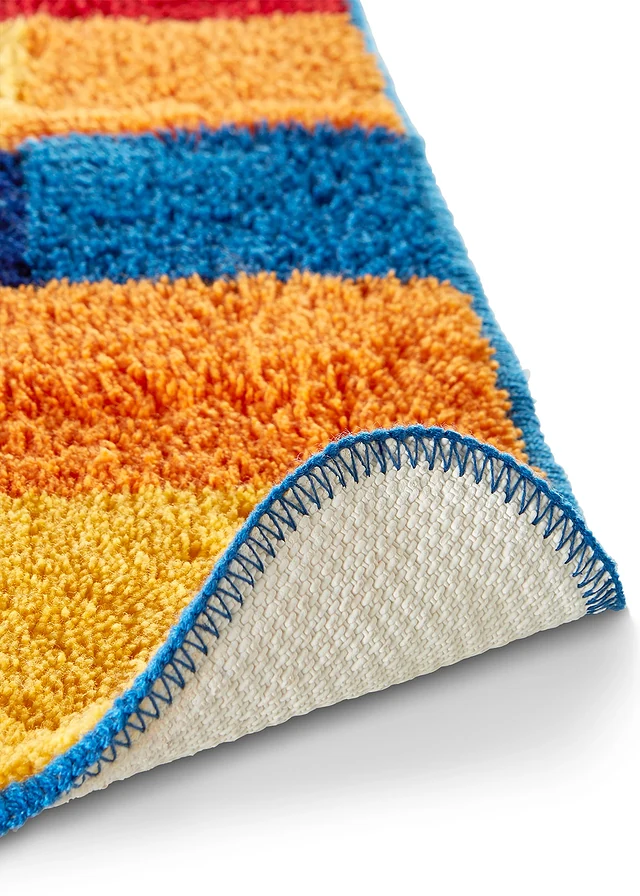 Tapis de bain aux couleurs vives, Couleur: rayé