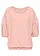 T-shirt oversize en viscose et dentelle, Couleur: rose vintage
