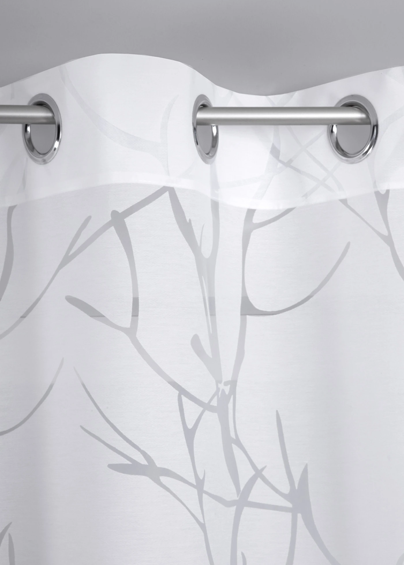 Burn-out gordijn (1 stuk) • wit • bonprix online shop