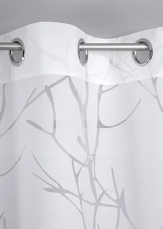 Voilage à motif dévoré (1 pce) • blanc • Boutique bonprix