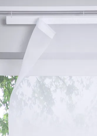 Japonská stěna Uni Voile, barva: bílá