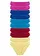 Slip (set van 10), Kleur: multicolor+fuchsia