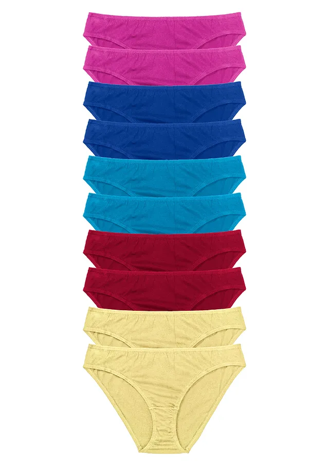 Chilot (set/10 buc.) • multicolor/fucsia • magazin bonprix