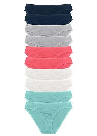 Chilot (set/10 buc.) • multicolor + gri melanj deschis • magazin bonprix