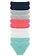 Slip (set van 10), Kleur: multicolor+lichtgrijs gemêleerd