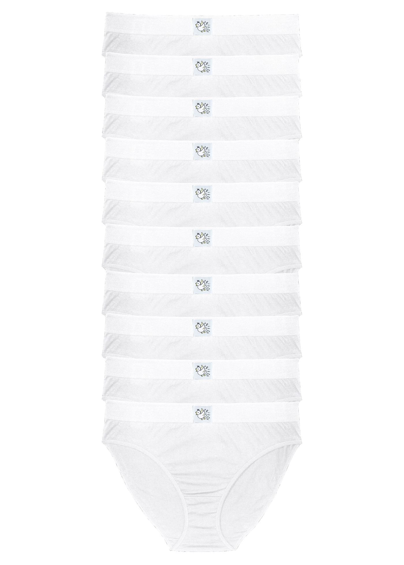 Slip met zacht katoen (set van 10) • wit • bonprix online shop
