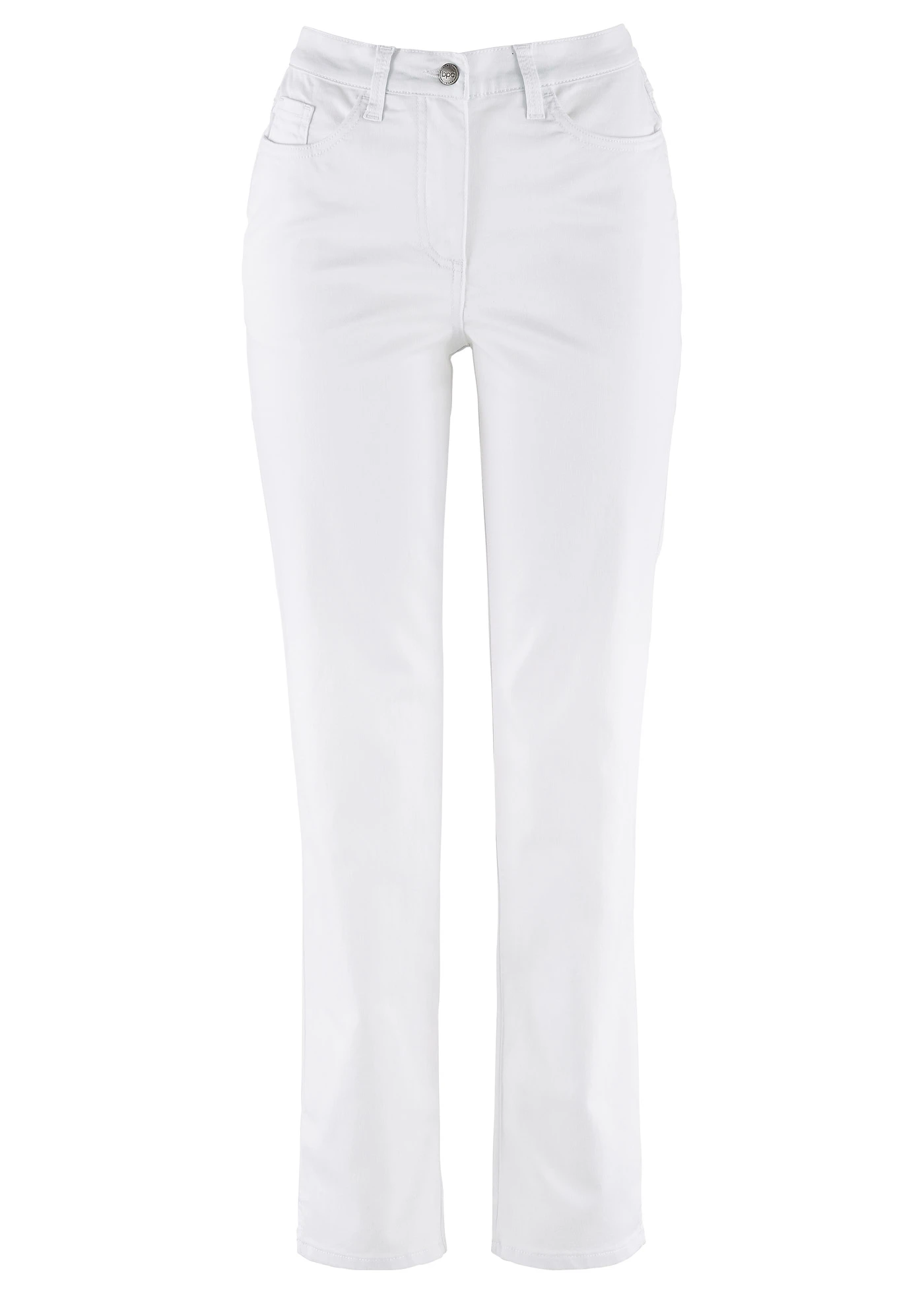 Strečové džíny s rovnými nohavicemi, Mid Waist • bílá • bonprix obchod