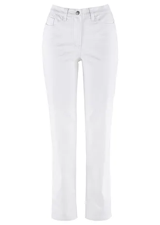 Strečové džíny s rovnými nohavicemi, Mid Waist