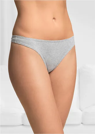 Kalhotky tanga (10 ks v balení), barva: modrá + bílá + pink + světle šedý melír