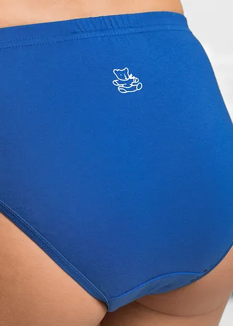 Slip (set van 6), Kleur: zwart+azuurblauw