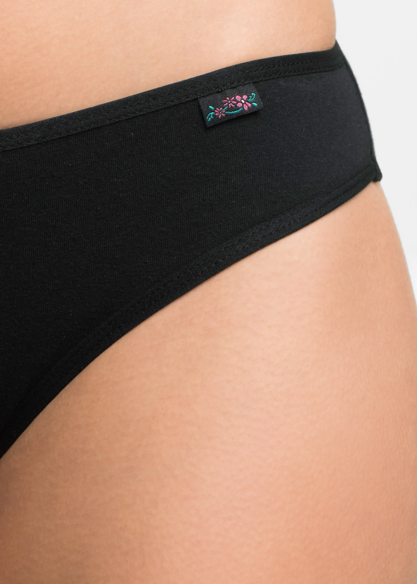 Chilot cu bumbac moale (set/6 buc.) • negru/alb/gri-argintiu • magazin bonprix