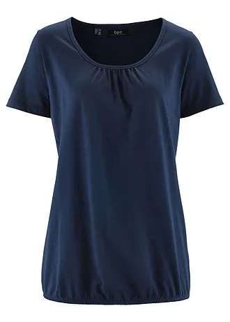 T-shirt 100% coton • bleu foncé • Boutique bonprix