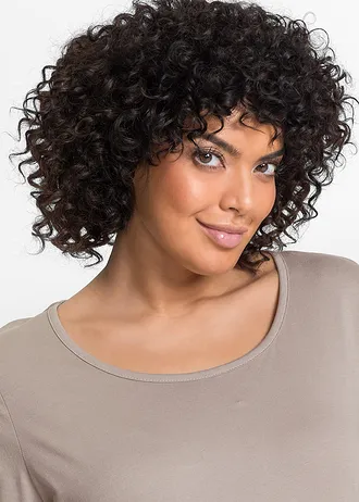 Pyjama van puur biologisch katoen • grijs/wit met print plus size • bonprix online shop