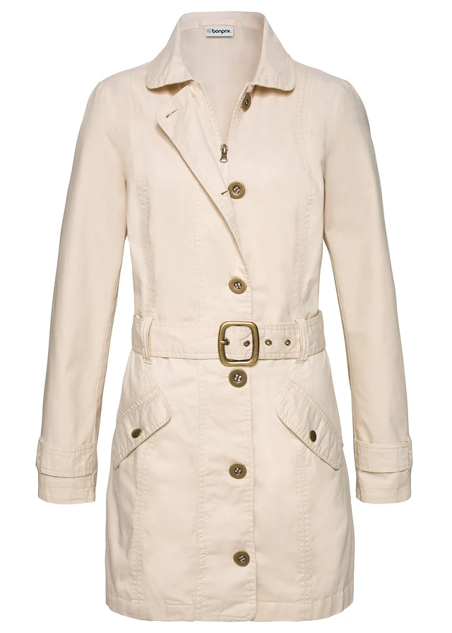 Trenchcoat, Kleur: kiezelbeige
