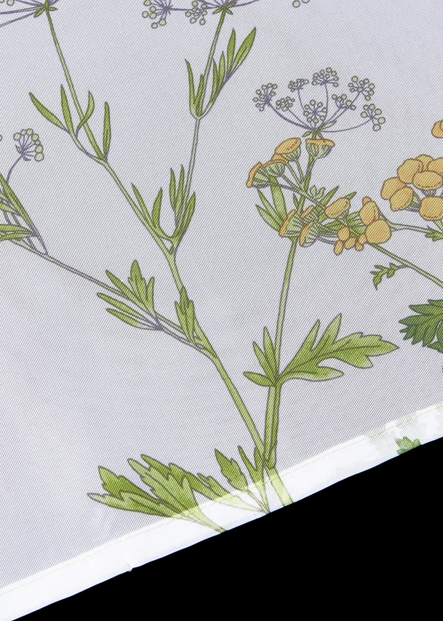 Valletje met print, Kleur: wit-groen