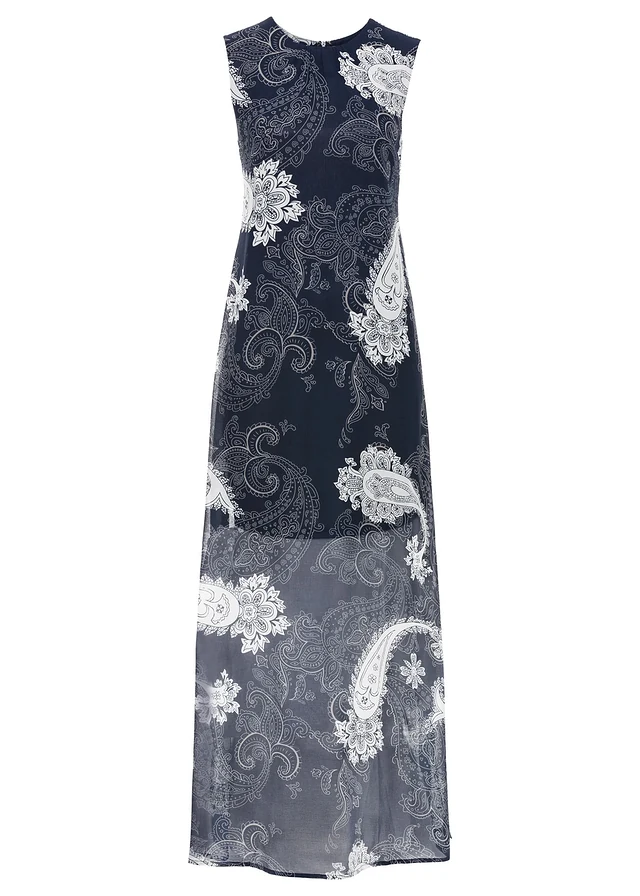Robe longue en mousseline