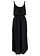 Robe longue en viscose texturée, Couleur: noir