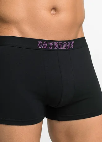 Přiléhavé boxerky s bavlnou (7 kusů v balení) • černá • bonprix obchod