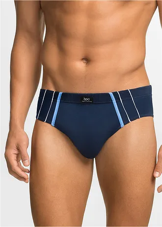 Maxislipy s bavlnou (5 ks v balení) • tmavě modrá + černá • bonprix obchod