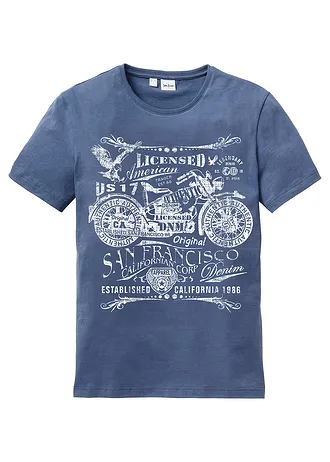 T-shirt van puur katoen • indigo • bonprix online shop