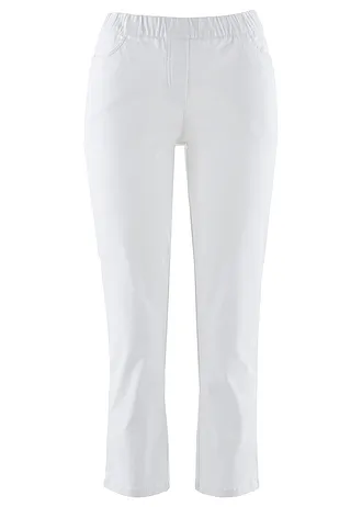 7/8 instapbroek met stretch, Kleur: wit