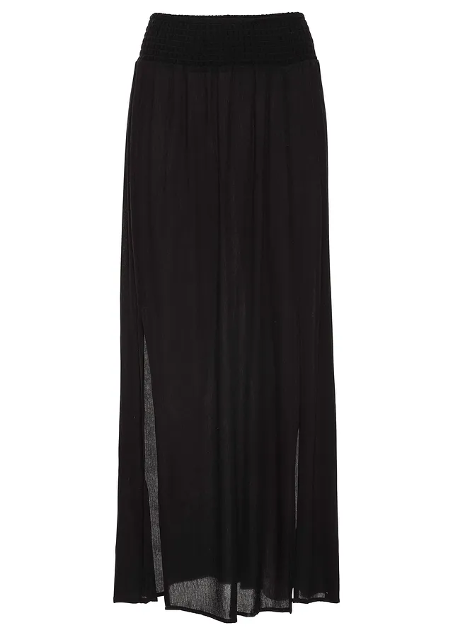 Midi-sukňa z padavej viskózy