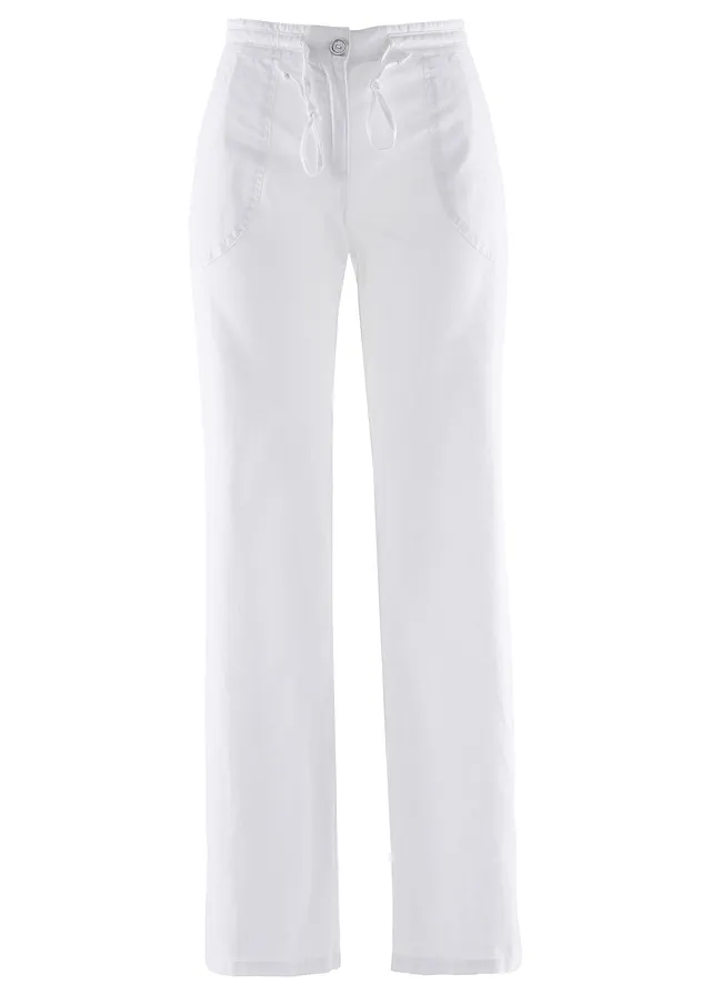 Široké nohavice s plátnom